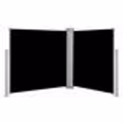 vidaXL Auvent latéral rétractable Noir 120 x 600 cm - TU