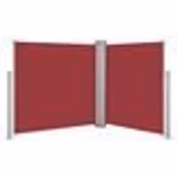vidaXL Auvent latéral rétractable Rouge 120 x 600 cm - TU