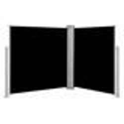 vidaXL Auvent latéral rétractable Noir 140 x 600 cm - TU