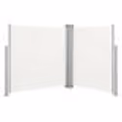 vidaXL Auvent latéral rétractable Crème 140 x 600 cm - TU