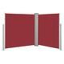 vidaXL Auvent latéral rétractable Rouge 140 x 600 cm - TU