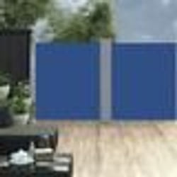 vidaXL Auvent latéral rétractable Bleu 160 x 600 cm - TU