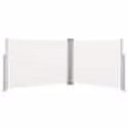 vidaXL Auvent latéral rétractable Crème 100 x 1000 cm - TU