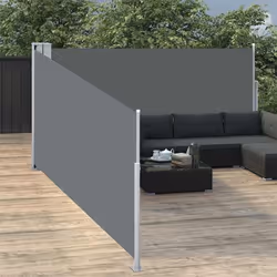 vidaXL Auvent latéral rétractable Anthracite 100 x 1000 cm - TU