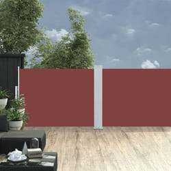 vidaXL Auvent latéral rétractable Marron 120 x 1000 cm - TU