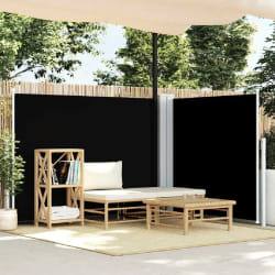 VIDAXL Auvent latéral rétractable 140 x 1000 cm - Noir