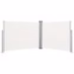 vidaXL Auvent latéral rétractable Crème 140 x 1000 cm - TU