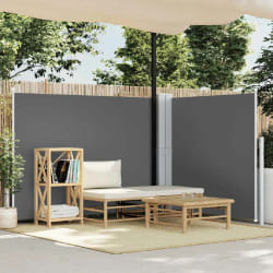 vidaXL Auvent latéral rétractable Anthracite 140x1000 cm