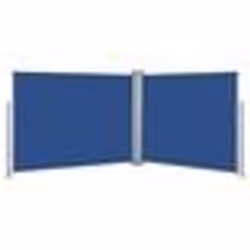 vidaXL Auvent latéral rétractable Bleu 140 x 1000 cm - TU