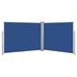 vidaXL Auvent latéral rétractable Bleu 140 x 1000 cm - TU