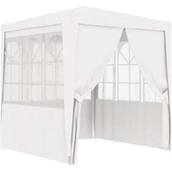 vidaXL Tente de réception avec parois latérales 2,5x2,5m Blanc 90 g/m²