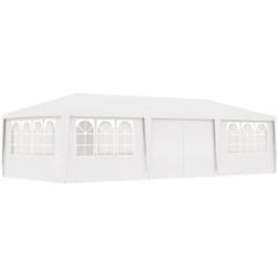Vidaxl - Tente de réception avec parois latérales 4x9 m Blanc 90 g/m²