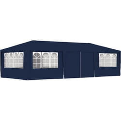 Vidaxl - Tente de réception avec parois latérales 4x9 m Bleu 90 g/m²