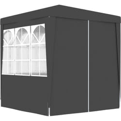 Tente de réception et parois latérales 2x2 m Anthracite 90 g/m² Vidaxl