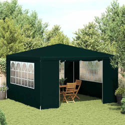 Vidaxl - Tente de réception et parois latérales 4x4 m Vert 90 g/m²