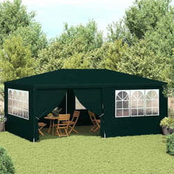 Vidaxl - Tente de réception avec parois latérales 4x6 m Vert 90 g/m²