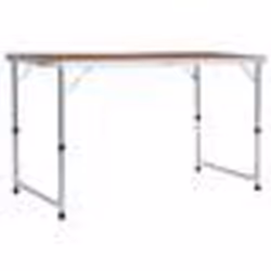 vidaXL Table pliable de camping Aluminium 120x60 cm