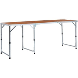 Vidaxl - Table pliable de camping Aluminium 180x60 cm