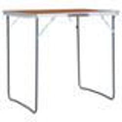 vidaXL Table pliable de camping Aluminium 60x45 cm