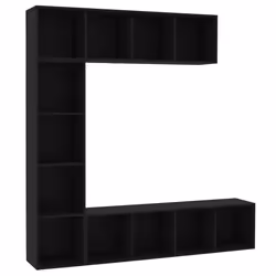 VidaXL 278789, Noir, Bois, Bois, 1800 mm, 300 mm, 1800 mm