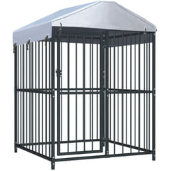 vidaXL Chenil extérieur avec toit pour chiens 120 x 120 x 150 cm