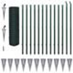 vidaXL Clôture Euro Acier 25 x 1,7 m Vert - TU