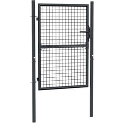 Vidaxl - Portail en maille de jardin Acier galvanisé 100 x 175 cm Gris