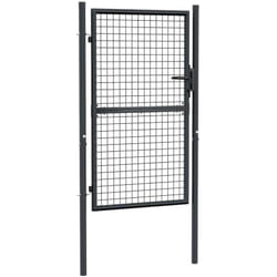 Vidaxl - Portail en maille de jardin Acier galvanisé 100 x 200 cm Gris