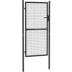 Vidaxl - Portail en maille de jardin Acier galvanisé 100 x 225 cm Gris
