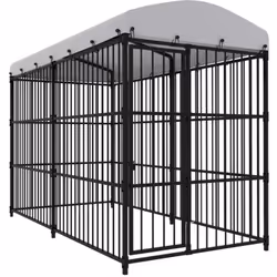 Offrez de la sécurité et du confort à votre chiot avec ce chenil d'extérieur. Cette niche pour chien polyvalente et robuste o ...