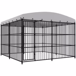 Offrez de la sécurité et du confort à votre chiot avec ce chenil d'extérieur. Cette niche pour chien polyvalente et robuste o ...