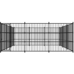 Chenil d'extérieur pour chiens 450 x 450 x 185 cm