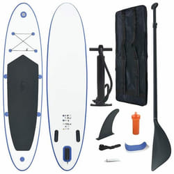 vidaXL Ensemble de planches SUP gonflables Bleu et blanc - TU