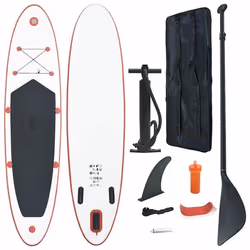 vidaXL Ensemble de planches SUP gonflables rouge et blanc - TU