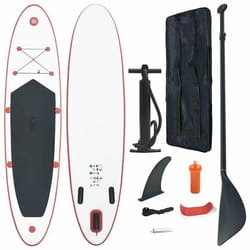 vidaXL Ensemble de planches SUP gonflables rouge et blanc - TU