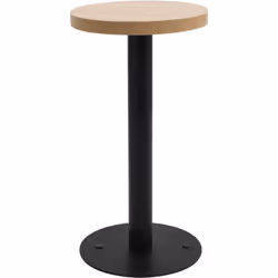 Créez une atmosphère romantique avec notre élégante table de bistro. Le dessus est en MDF avec un motif de grain de bois et e ...