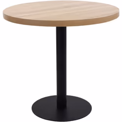 Créez une atmosphère romantique avec notre élégante table de bistro. Le dessus est en MDF avec un motif de grain de bois et e ...
