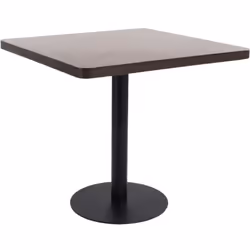 Créez une ambiance romantique avec notre élégante table de bistro. Le dessus de table est en MDF avec un motif de grain de bo ...