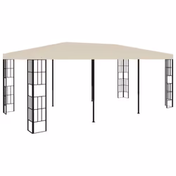 vidaXL Belvédère 3x6 m Crème - TU