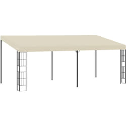 vidaXL Belvédère mural 3x6 m Crème Tissu