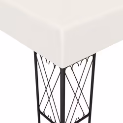 vidaXL Tonnelle 3x3 m Crème Tissu - TU