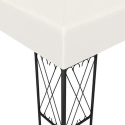vidaXL Tonnelle 3x3 m Crème Tissu - TU