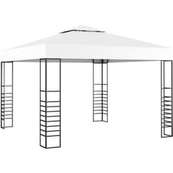 Vidaxl - Tonnelle de jardin 3 x 3 m Blanc
