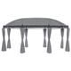 vidaXL Tonnelle avec rideaux 520x349x255 cm Anthracite