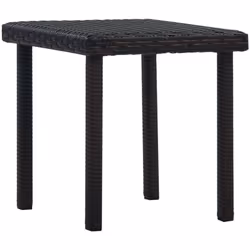 Introduisez un air de charme naturel dans votre jardin ou votre arrière-cour avec cette table à thé en résine tressée pour ga ...