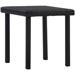 Vidaxl - Table à thé de jardin Marron 40x40x40 cm Résine tressée