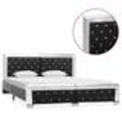 vidaXL Cadre de lit Noir Similicuir 160x200 cm - 160 x 200 cm