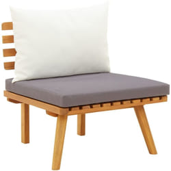 Vidaxl - Chaise de jardin avec coussins bois d'acacia massif