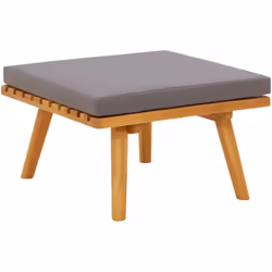 Ce repose-pied en bois d'acacia massif sera un supplément intemporel à votre jardin ou terrasse. Le pouf de jardin a été fabr ...