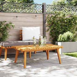 vidaXL Table basse de jardin 90x55x35 cm Bois solide dacacia 46675